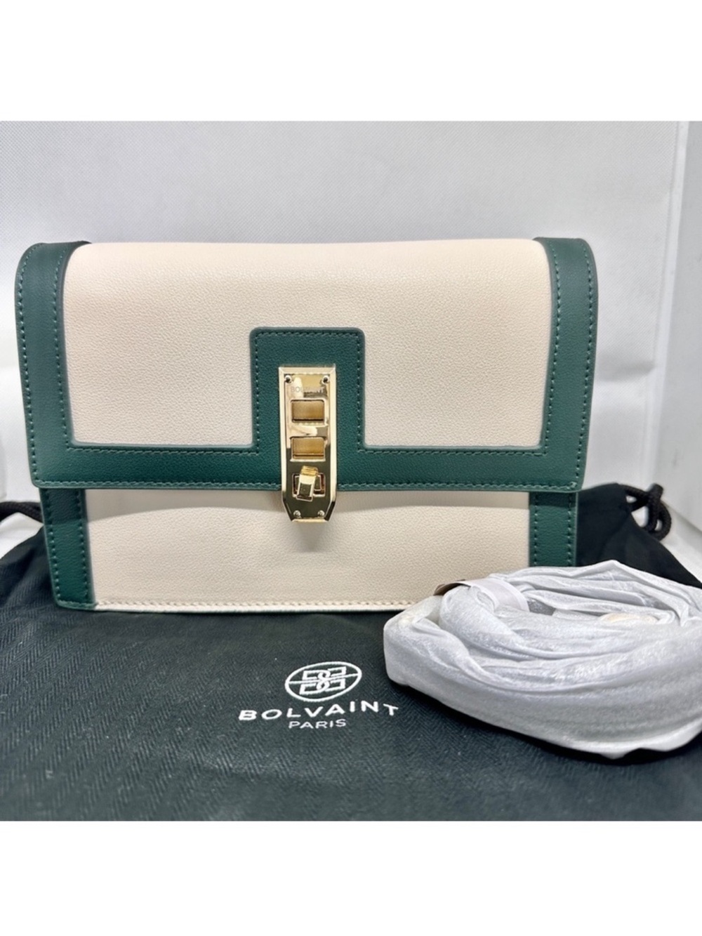 Bolvaint Paris NWT Leonie Leather Crossbody Clutch with Dust Bag, Retails $1,900 - Picture 15 of 15